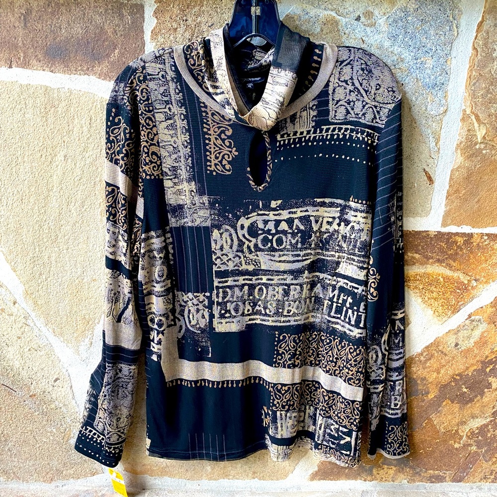 NWT women’s Lynn Ritchie silk long sleeve top